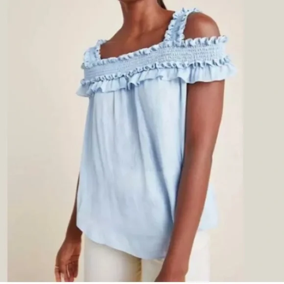 Anthropologie Fin Open Shoulder Too Size Medium - Picture 1 of 11